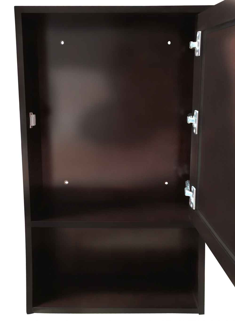 20-in. W 34-in. H Transitional Birch Wood-Veneer Medicine Cabinet In Espresso