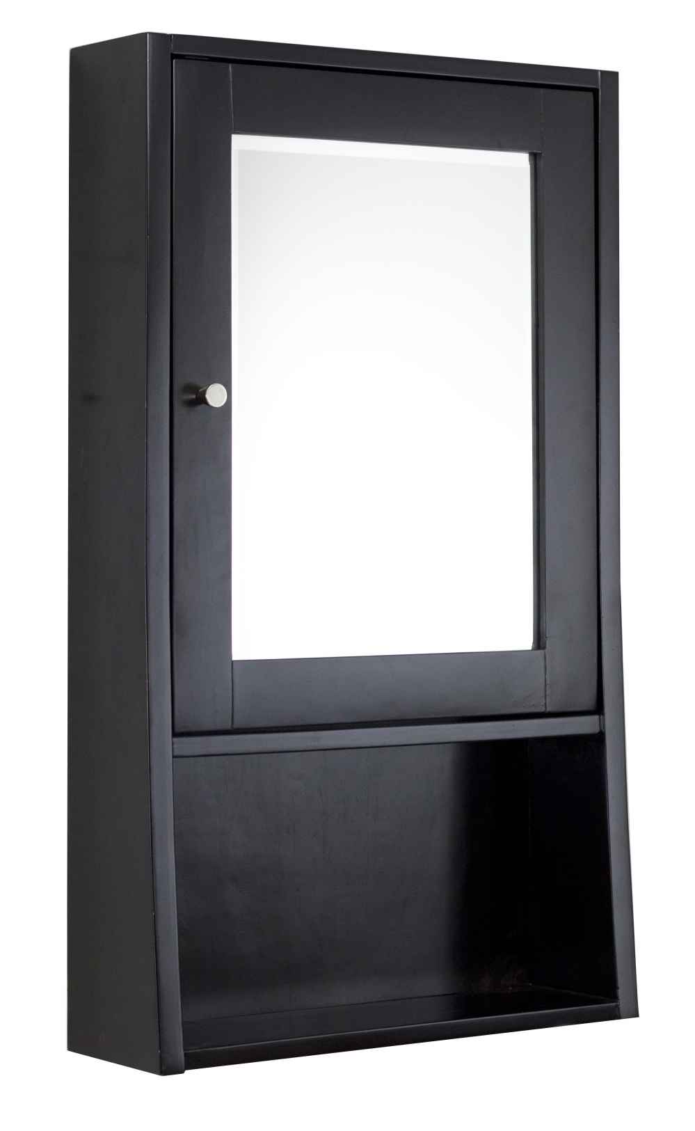 20-in. W 34-in. H Transitional Birch Wood-Veneer Medicine Cabinet In Espresso