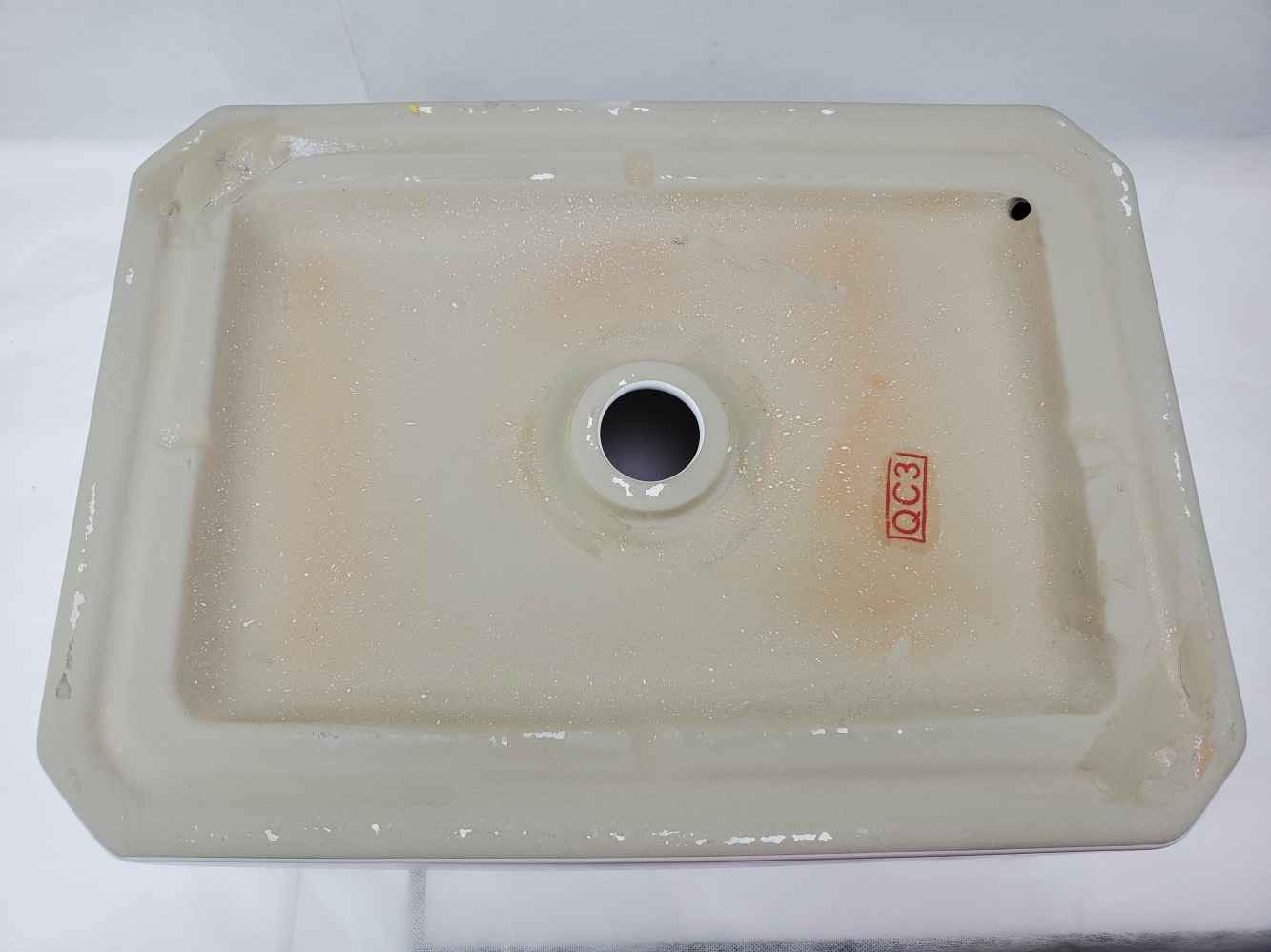 19.7-in. x 14.4-in. Rectangle Bathroom Vessel Sink White Enamel Glaze