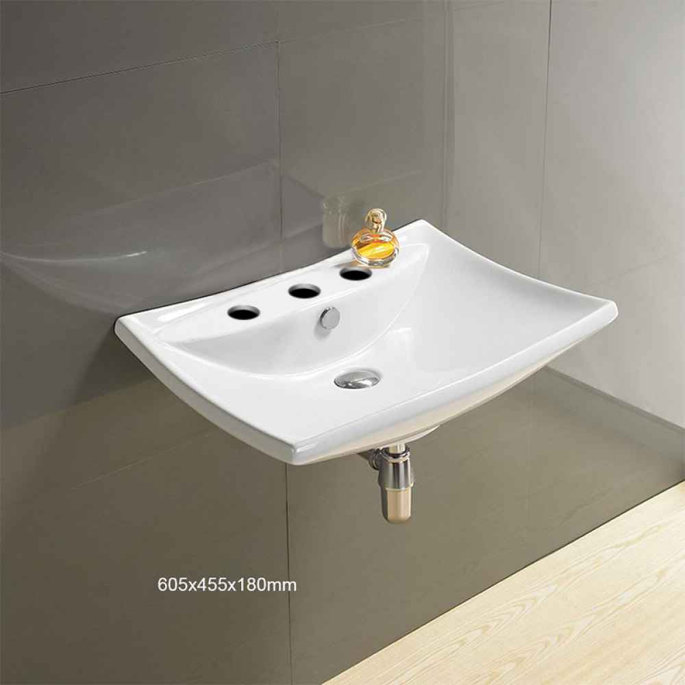 23.8-in. x 17.9-in. Rectangle Bathroom Vessel Sink White Enamel Glaze