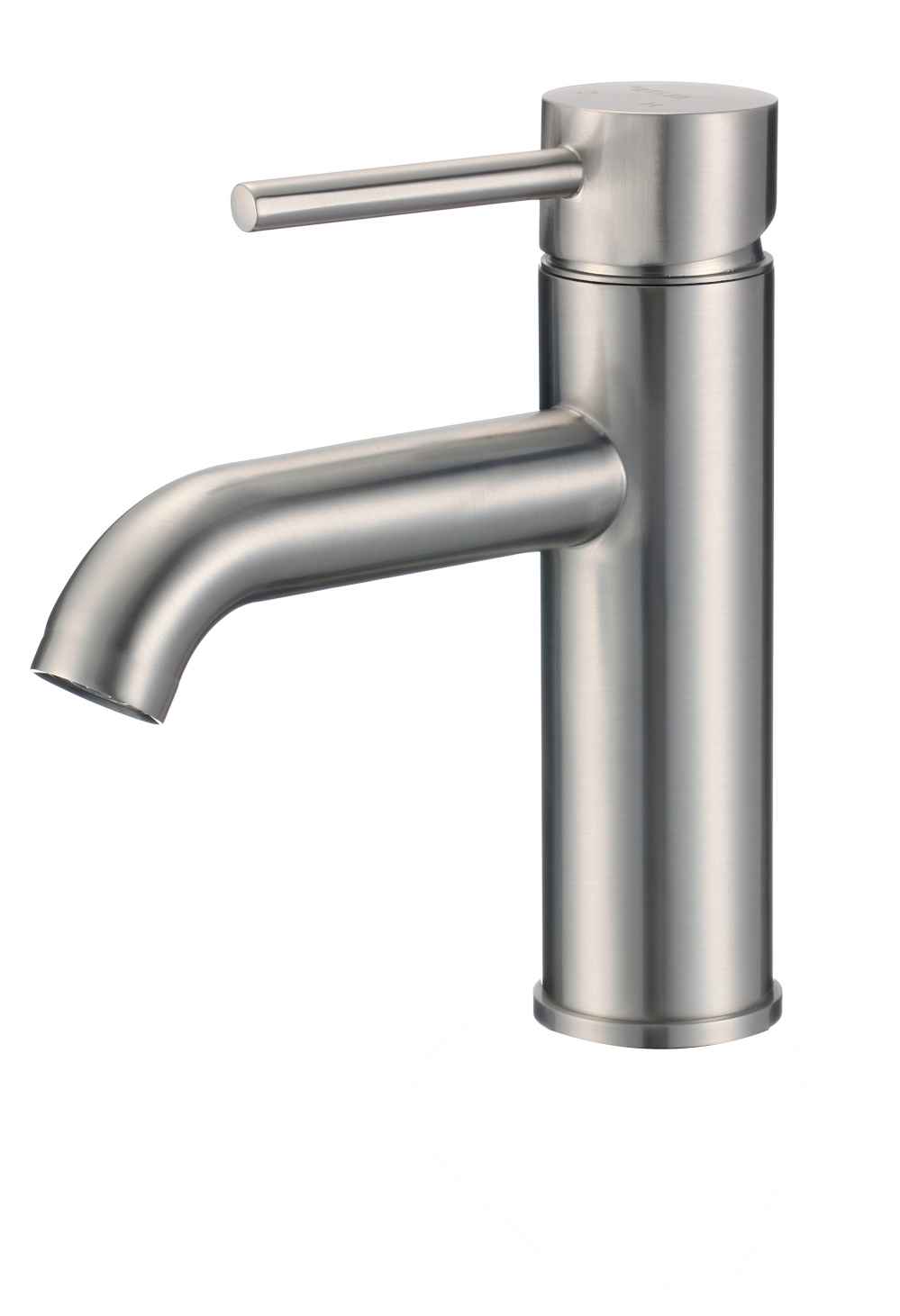 1 Hole CUPC Stainless Steel Bathroom Sink Faucet Brushed Nickel Lead Free Brass