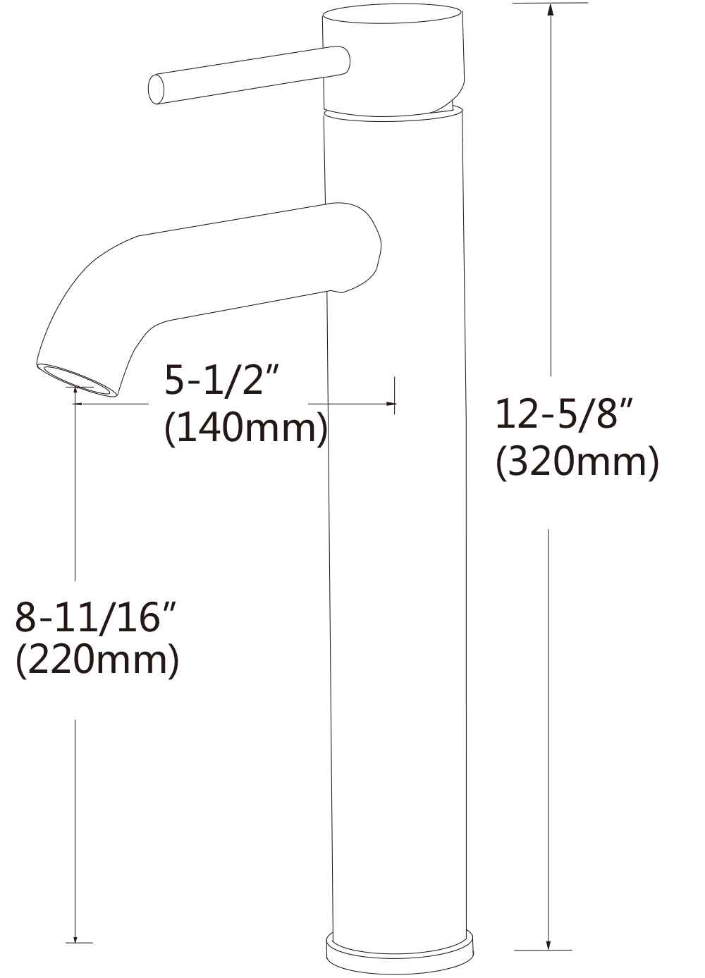 Deck Mount CUPC Stainless Steel Bathroom Sink Faucet Brushed Nickel Lead Free Brass