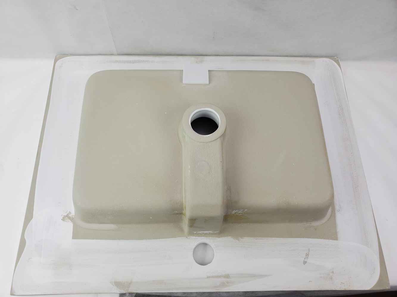 24.16-in. W 18.31-in. D Ceramic Top In White Color For 1 Hole Faucet
