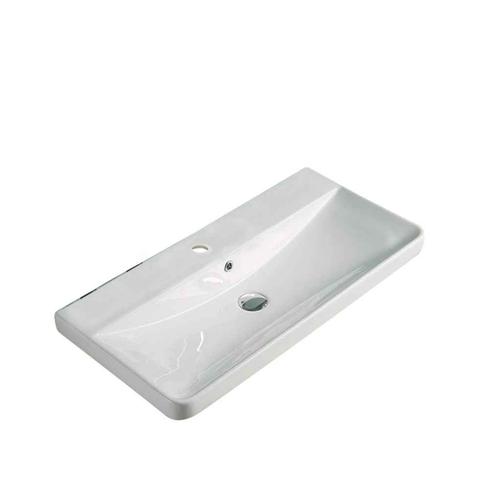 31.89-in. W 15.55-in. D Ceramic Top In White Color For 1 Hole Faucet