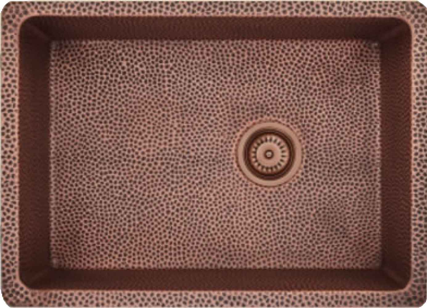 23-in. W CSA Approved Copper Kitchen Sink With 1 Bowl And 16 Gauge