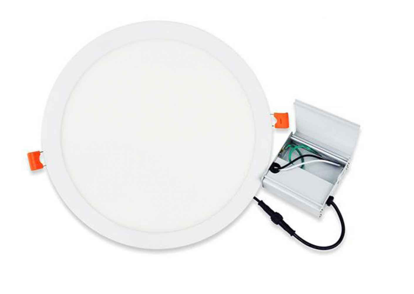 48 Pieces Set Of 12-in. W Round Aluminum Semi-Recessed Pot Lights In White