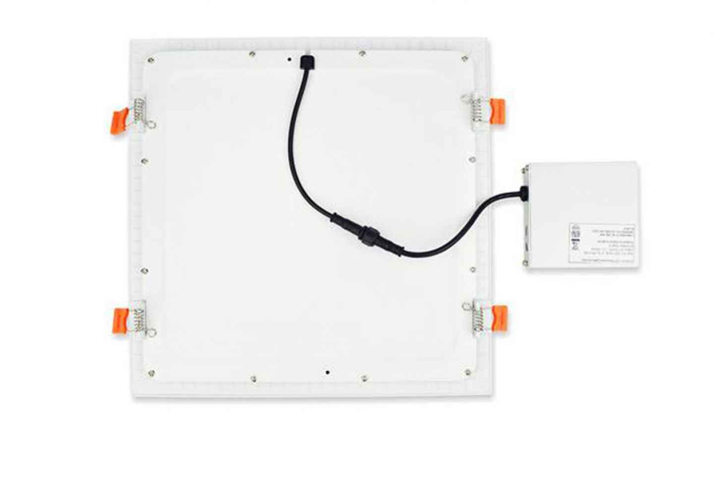 12 Pieces Set Of 12-in. W Square Aluminum Semi-Recessed Pot Lights In White
