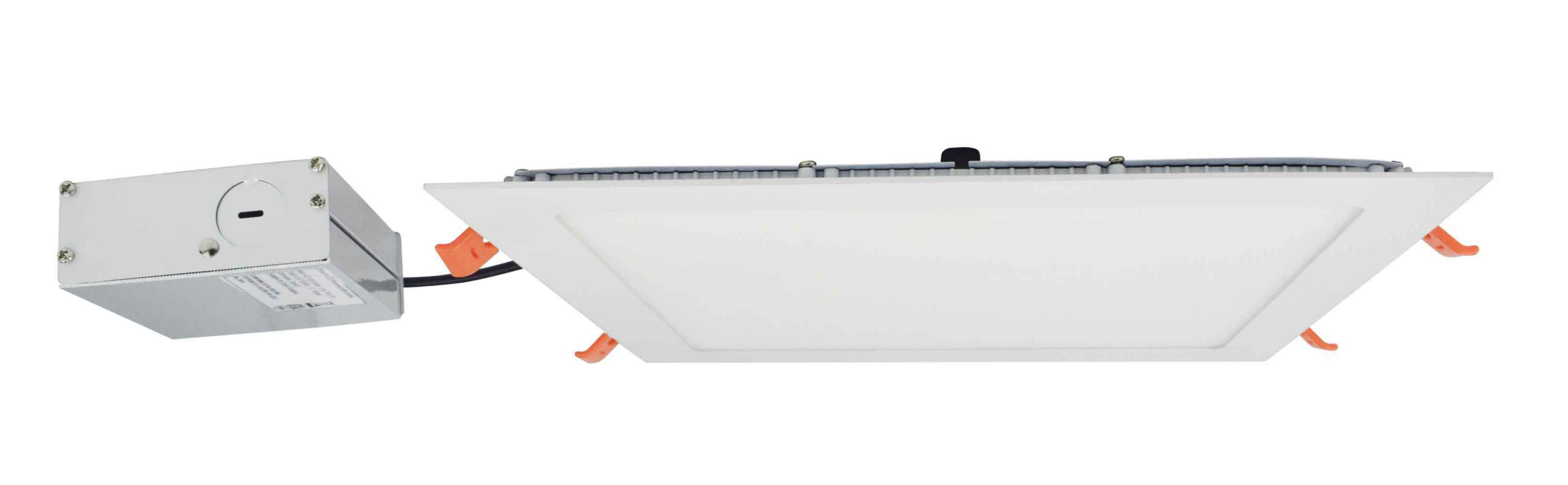 48 Pieces Set Of 12-in. W Square Aluminum Semi-Recessed Pot Lights In White