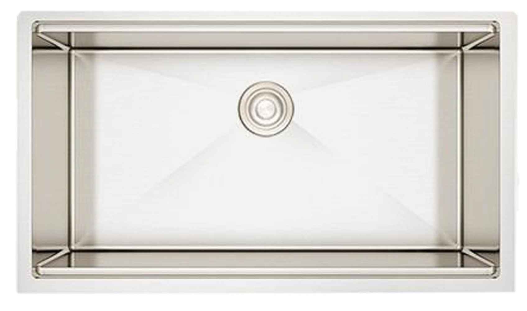 33-in. W CSA Approved Stainless Steel Kitchen Sink With 1 Bowl And 16 Gauge