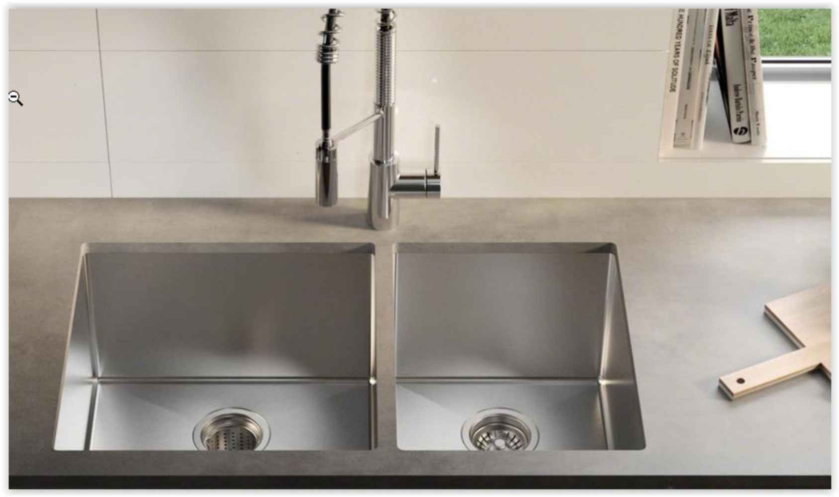 29-in. W CUPC Approved Stainless Steel Kitchen Sink With 2 Bowl And 18 Gauge