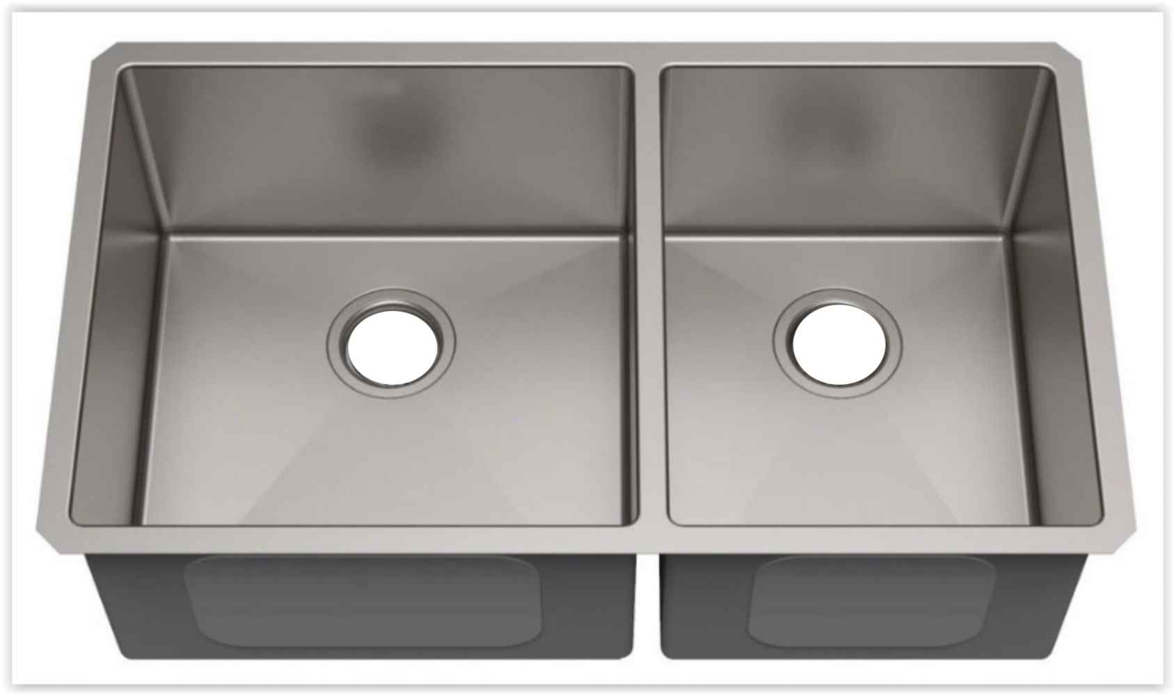29-in. W CUPC Approved Stainless Steel Kitchen Sink With 2 Bowl And 18 Gauge