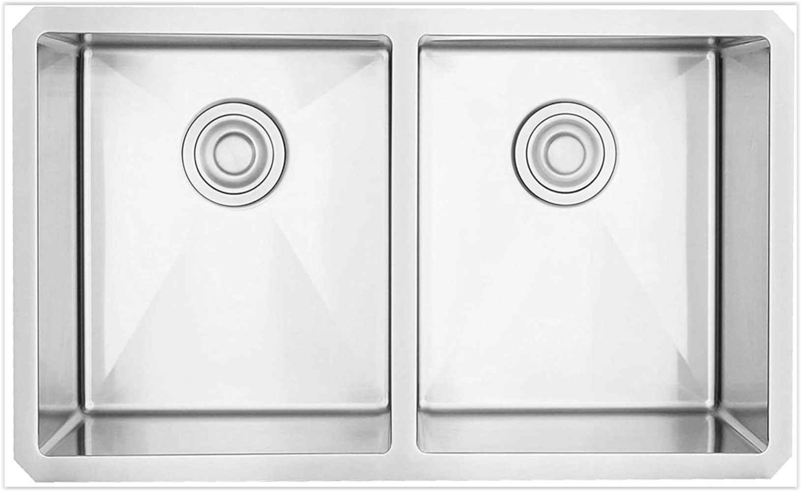 29-in. W Undermount Brushed Nickel Kitchen Sink Set For Deck Mount Drilling - Strainer Included