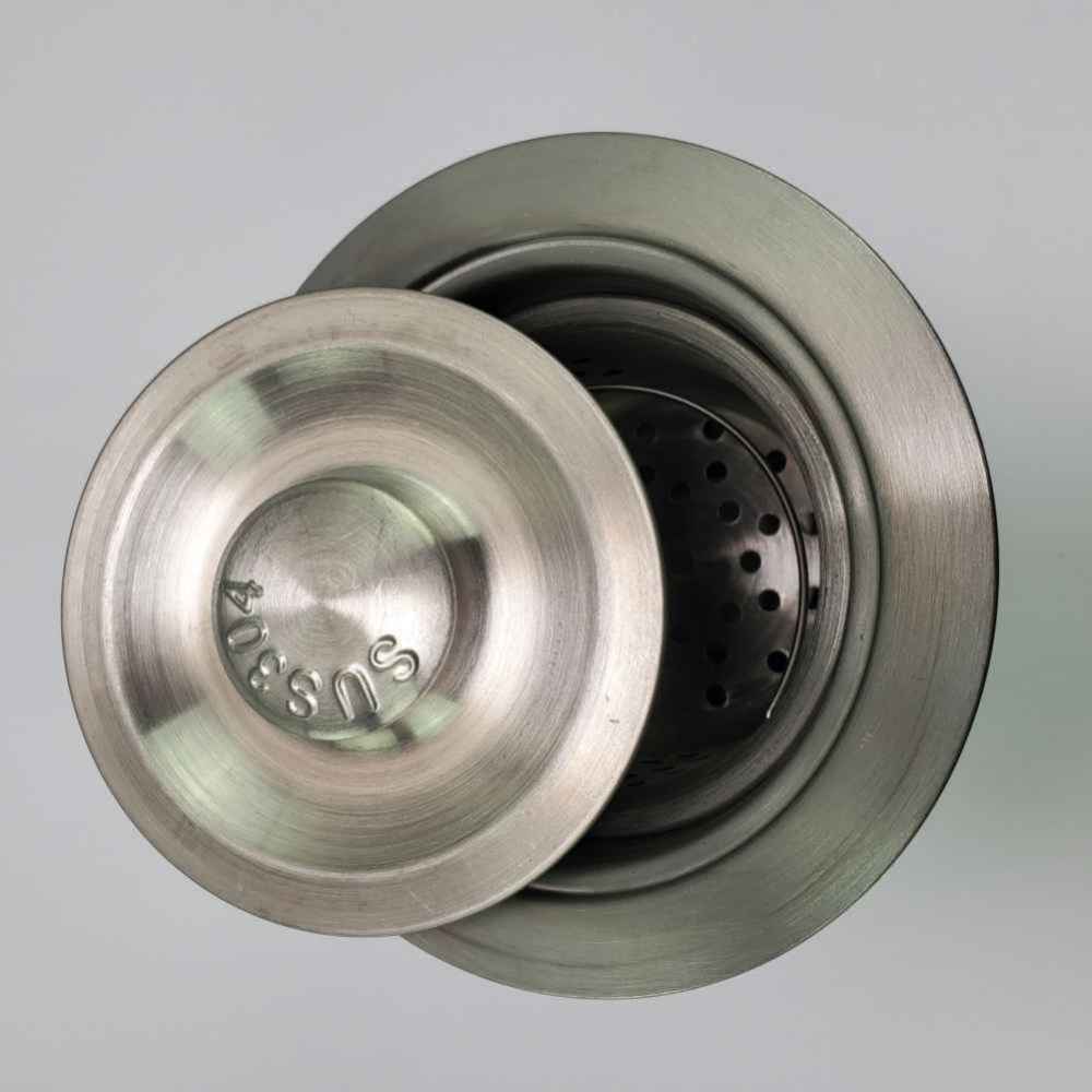 29-in. W Undermount Brushed Nickel Kitchen Sink Set For Deck Mount Drilling - Strainer Included
