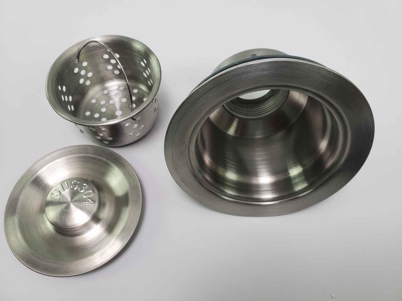 23-in. W Undermount Brushed Nickel Kitchen Sink Set For Deck Mount Drilling - Strainer Included