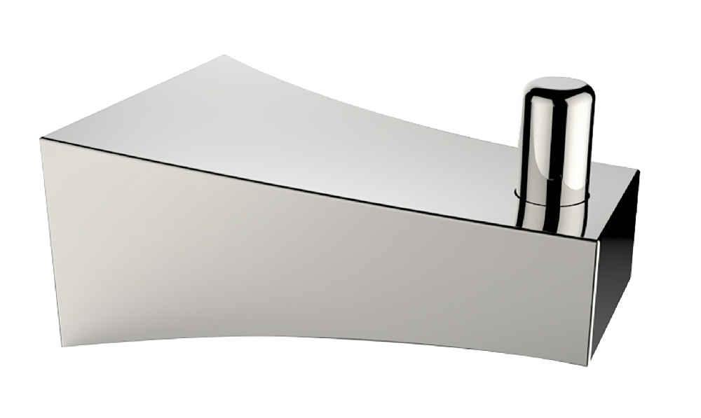 2.17-in. x 1.97-in. Robe Hook Chrome Stainless Steel