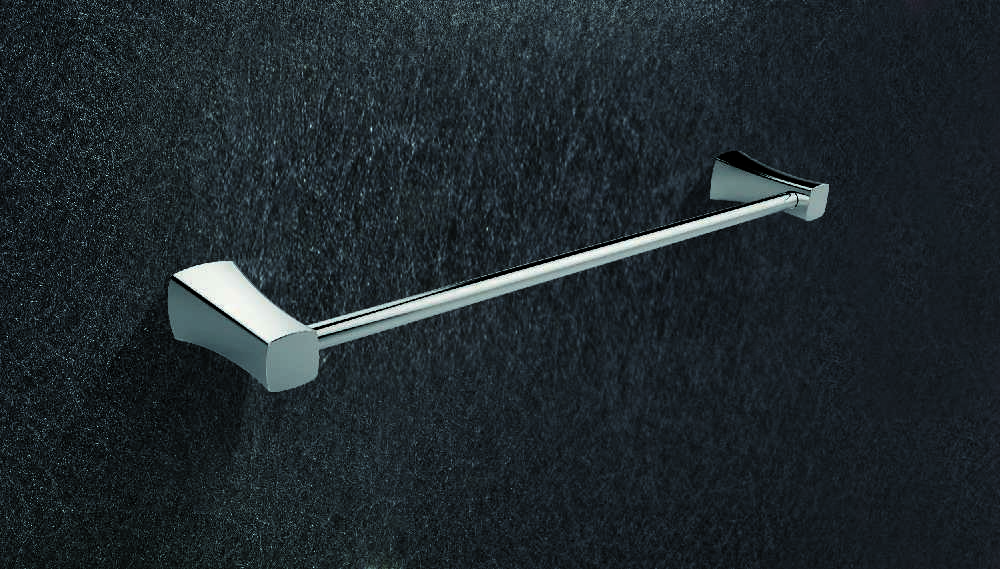 24.67 in. x  3.74 in. x  1.85 in.  Chrome Towel Bar Stainless Steel