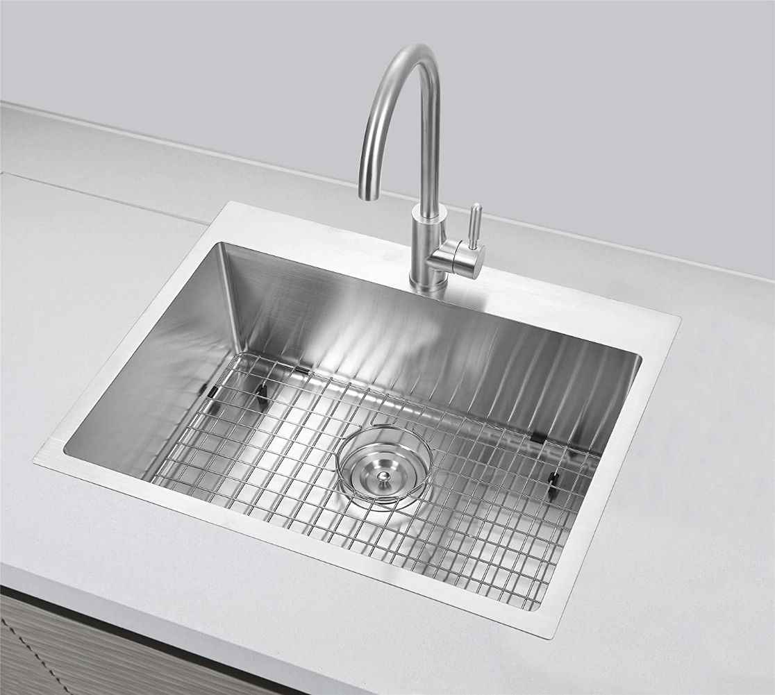 20-in. W CUPC Approved Stainless Steel Kitchen Sink With 1 Bowl And 18 Gauge