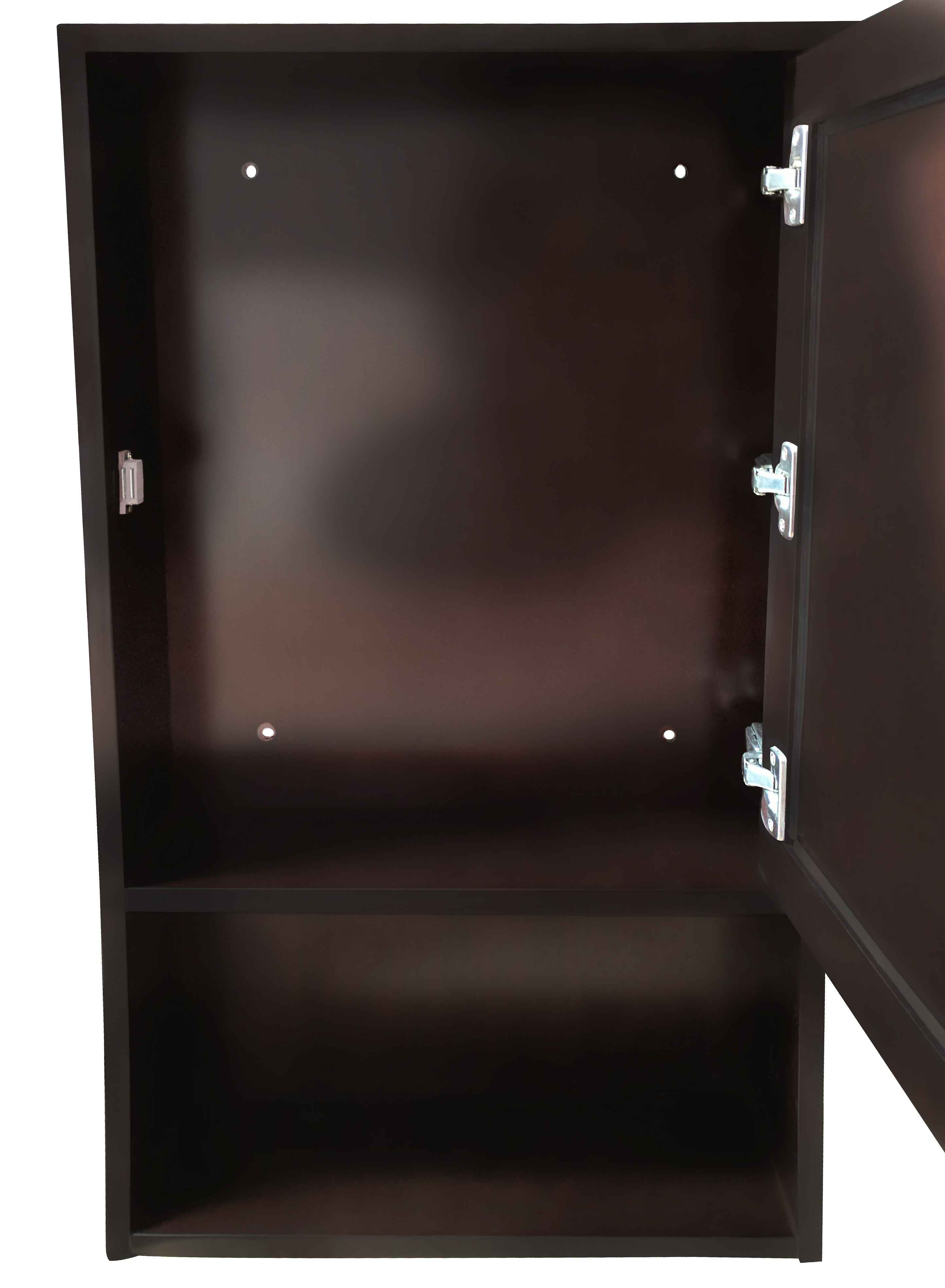 20-in. W 34-in. H Transitional Birch Wood-Veneer Medicine Cabinet In Espresso