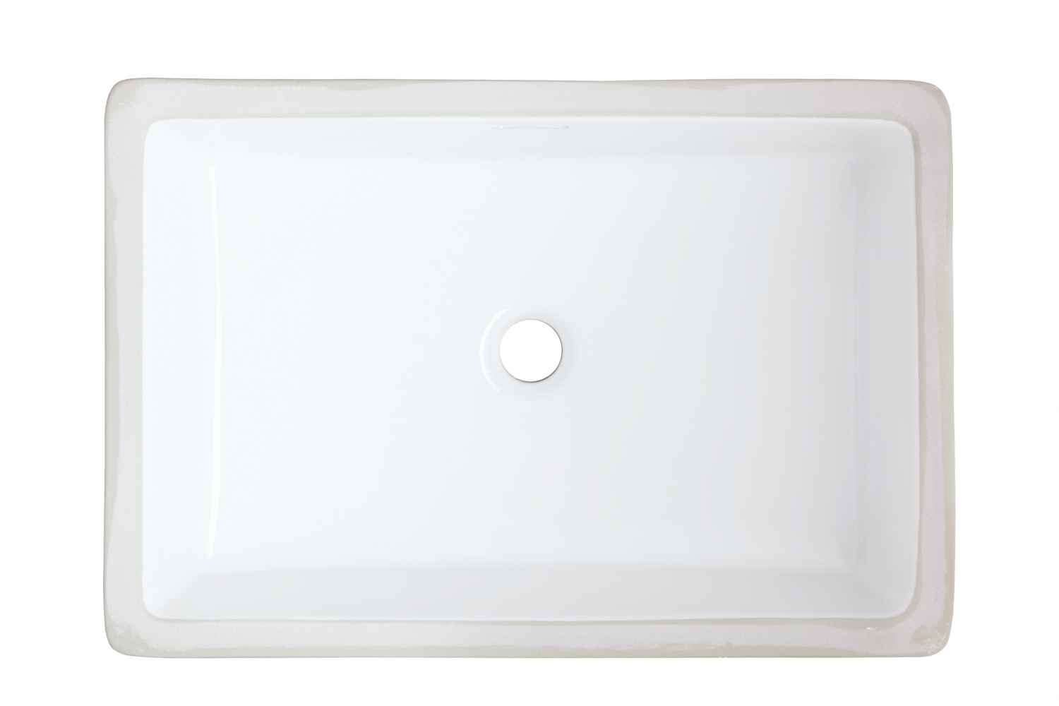21.5-in. W CUPC Rectangle Bathroom Undermount Sink Set In White - Chrome Hardware - Overflow Drain Incl.