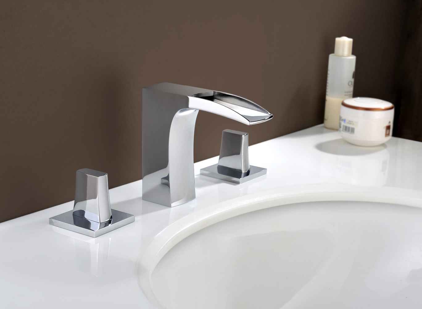 16.34-in. x 12.2-in. Rectangle Bathroom Vessel Sink Set White Enamel Glaze