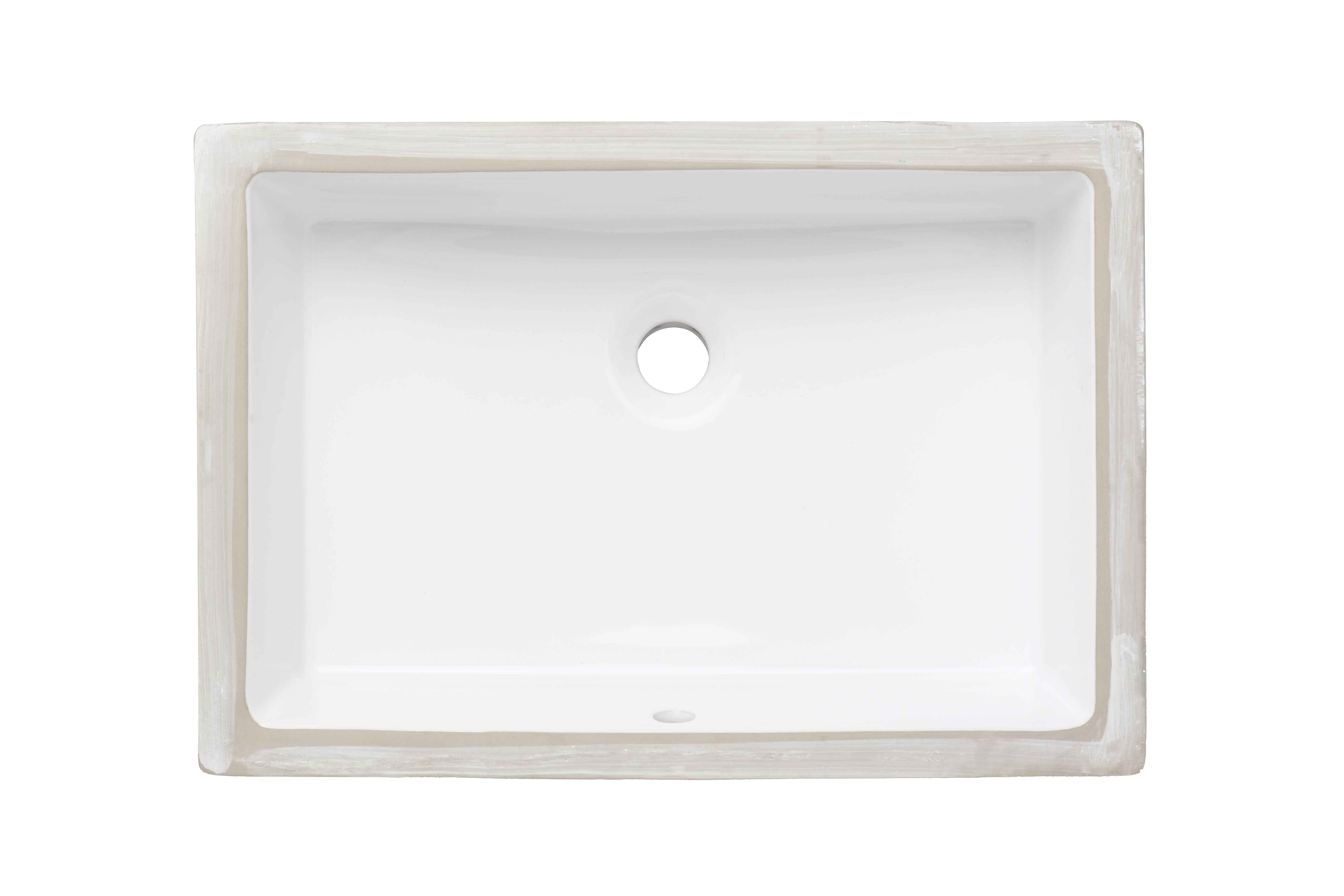 20-in. x 15.75-in. Ceramic Bathroom Undermount Sink In White CUPC