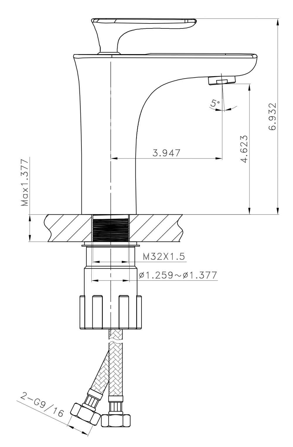 17.5-in. x 11-in. Rectangle Bathroom Vessel Sink Set White Enamel Glaze