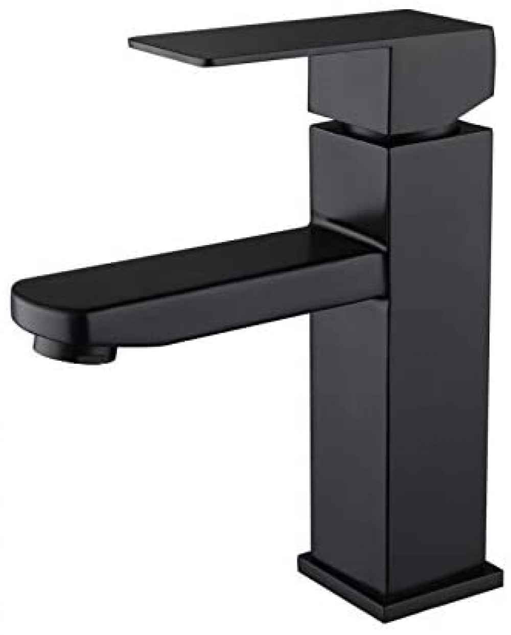 1 Hole Black Bathroom Sink Faucet Black Lead Free Brass