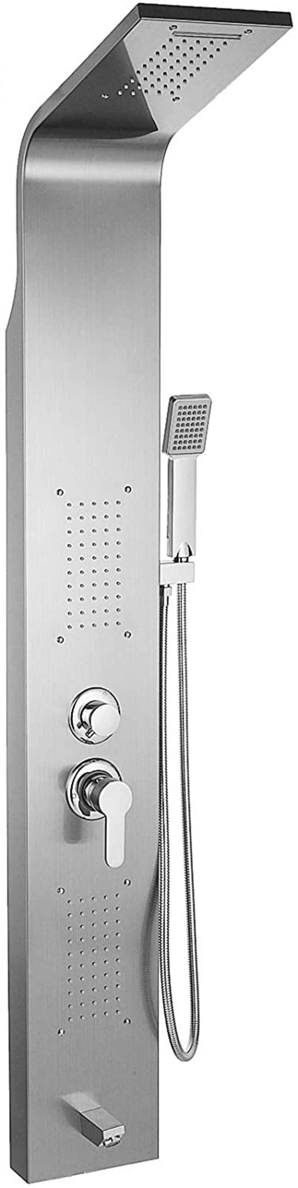 7.87-in. x 47-in. Shower Panel Stainless Steel Stainless Steel CUPC