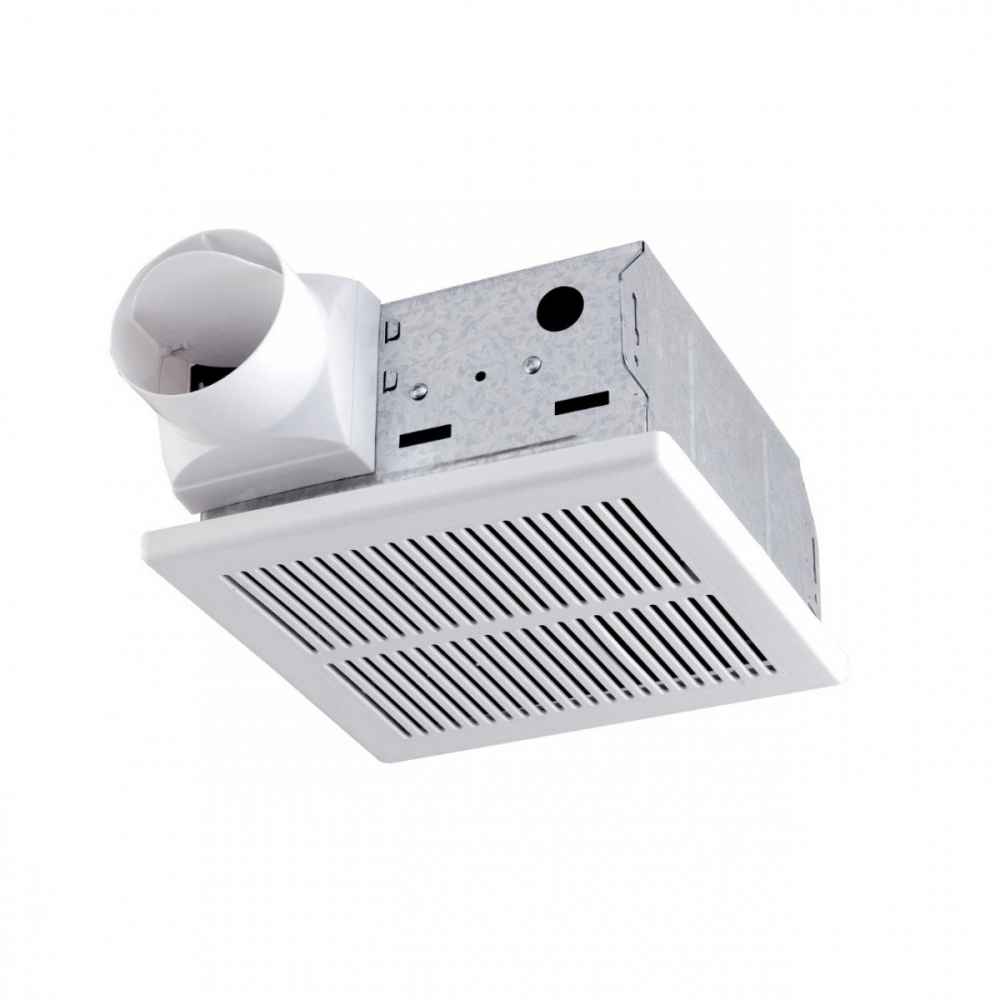 7.5 in. x 7.2 in. x 3.7 in. Rectangle Bathroom Exhaust Fan in Aluminum