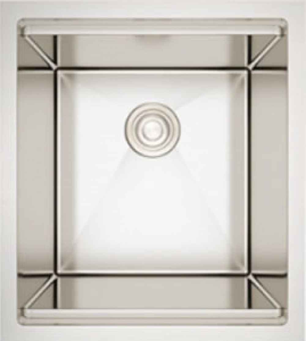 15-in. W CSA Approved Stainless Steel Kitchen Sink With 1 Bowl And 16 Gauge