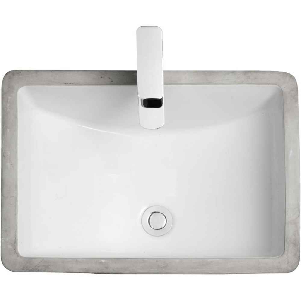 23.125-in. x 15-in. Ceramic Bathroom Undermount Sink In White