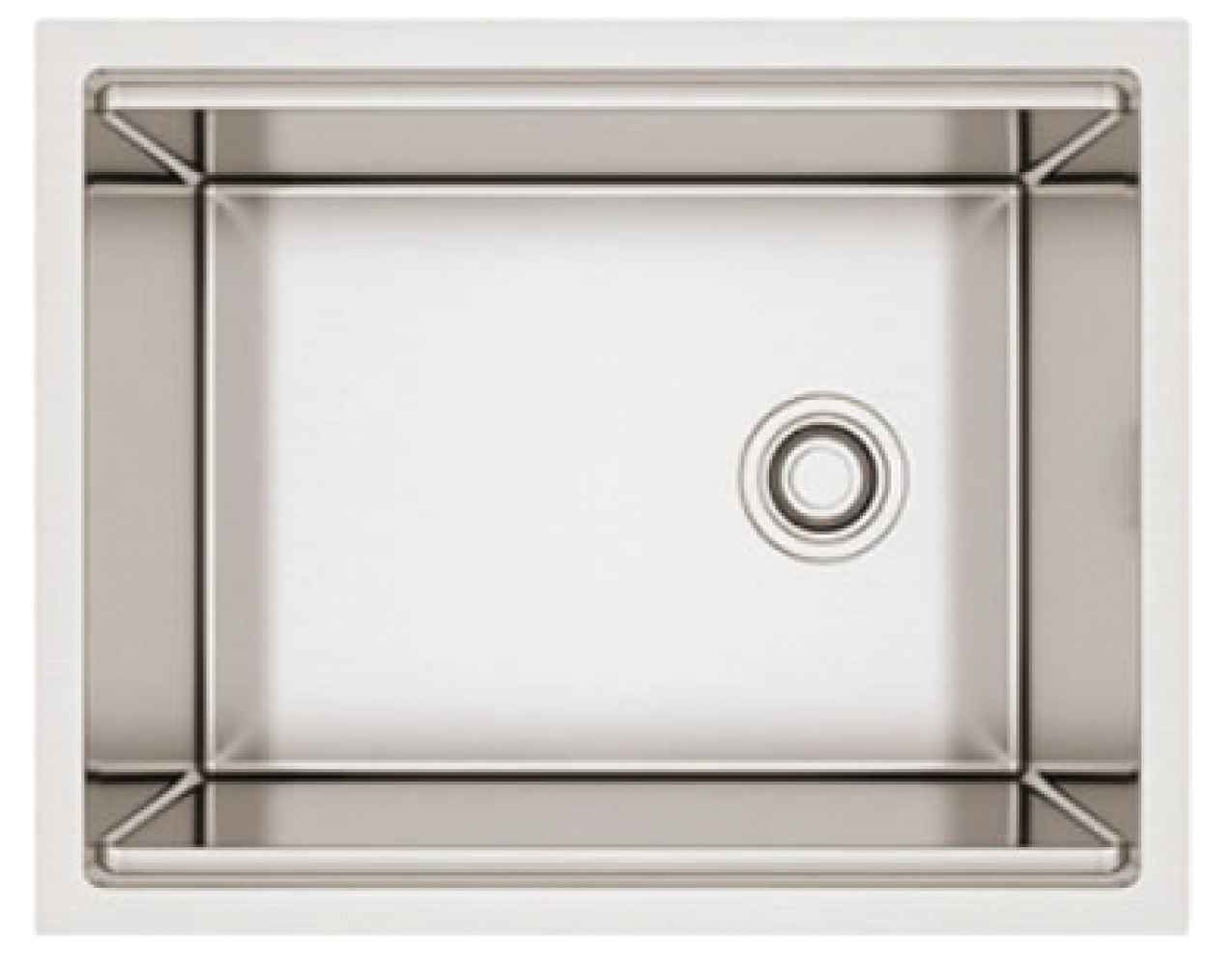 23-in. W Stainless Steel Kitchen Sink With 1 Bowl And 16 Gauge