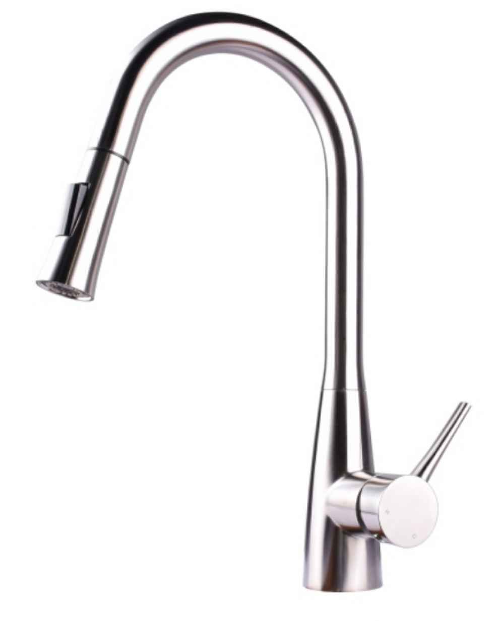 1 Hole CUPC Stainless Steel Kitchen Sink Faucet Brushed Stainless Steel Stainless Steel