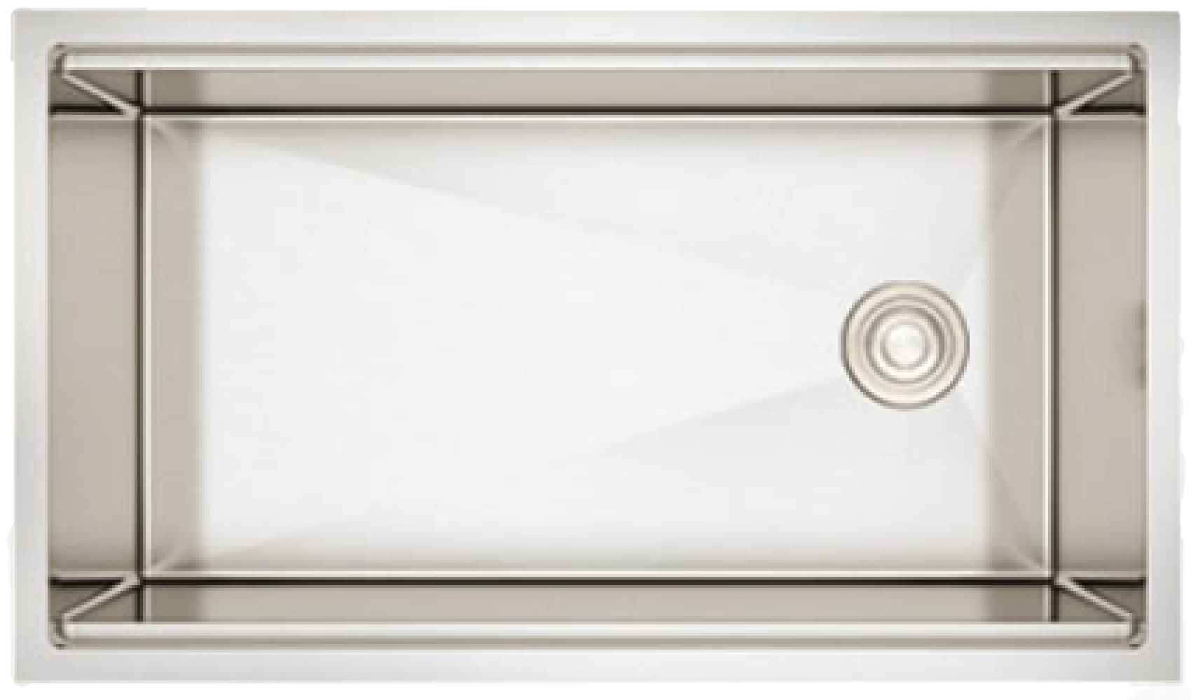33-in. W Stainless Steel Kitchen Sink With 1 Bowl And 16 Gauge