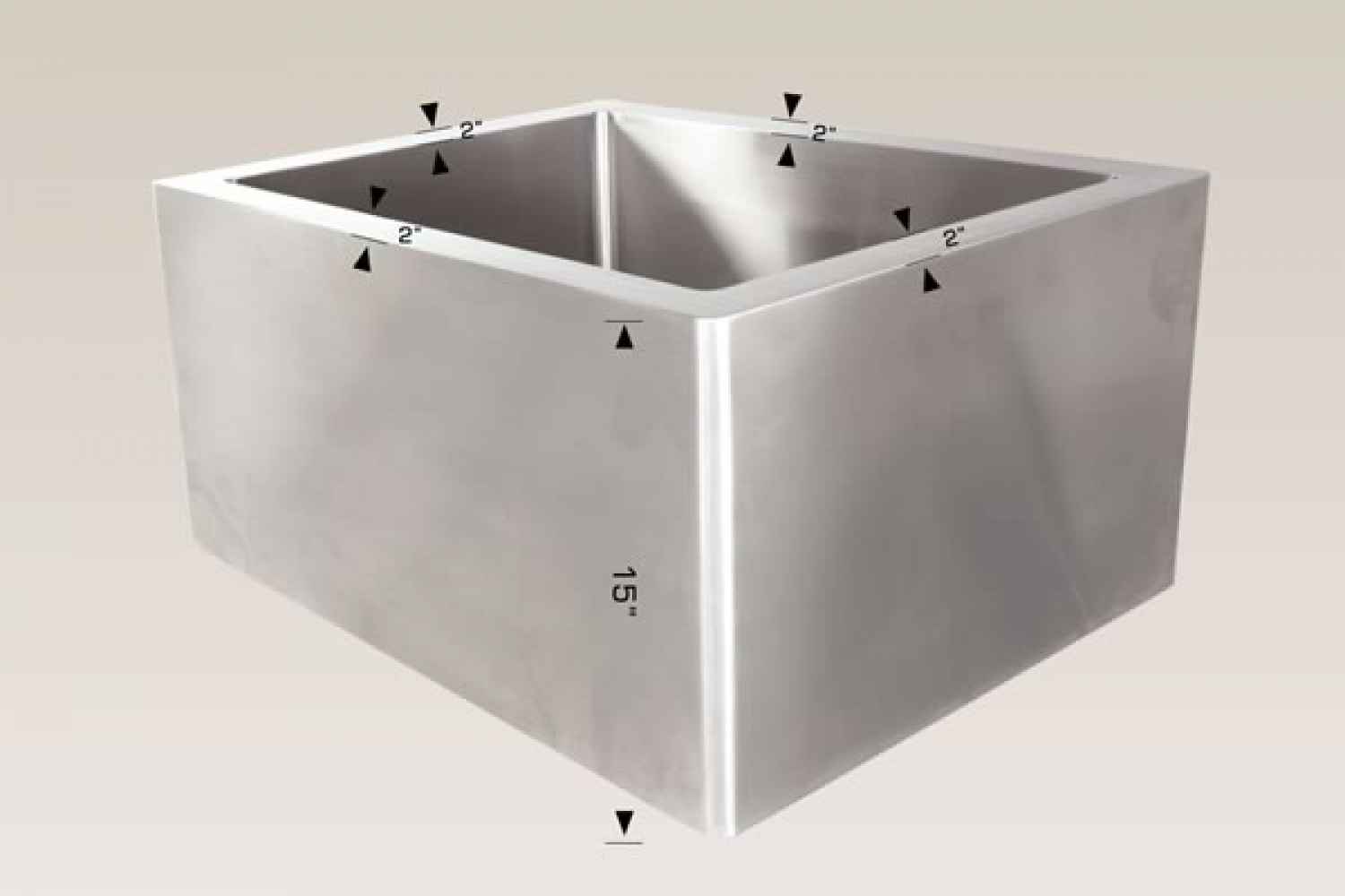 30-in. W CUPC Approved Stainless Steel Laundry Sink With 1 Bowl And 16 Gauge