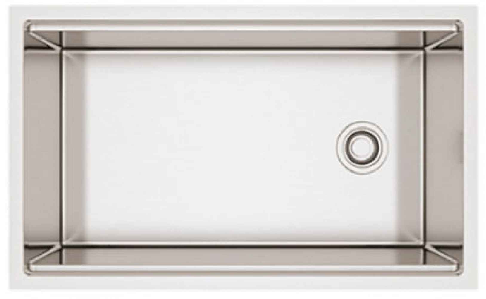 32-in. W Stainless Steel Kitchen Sink With 1 Bowl And 16 Gauge