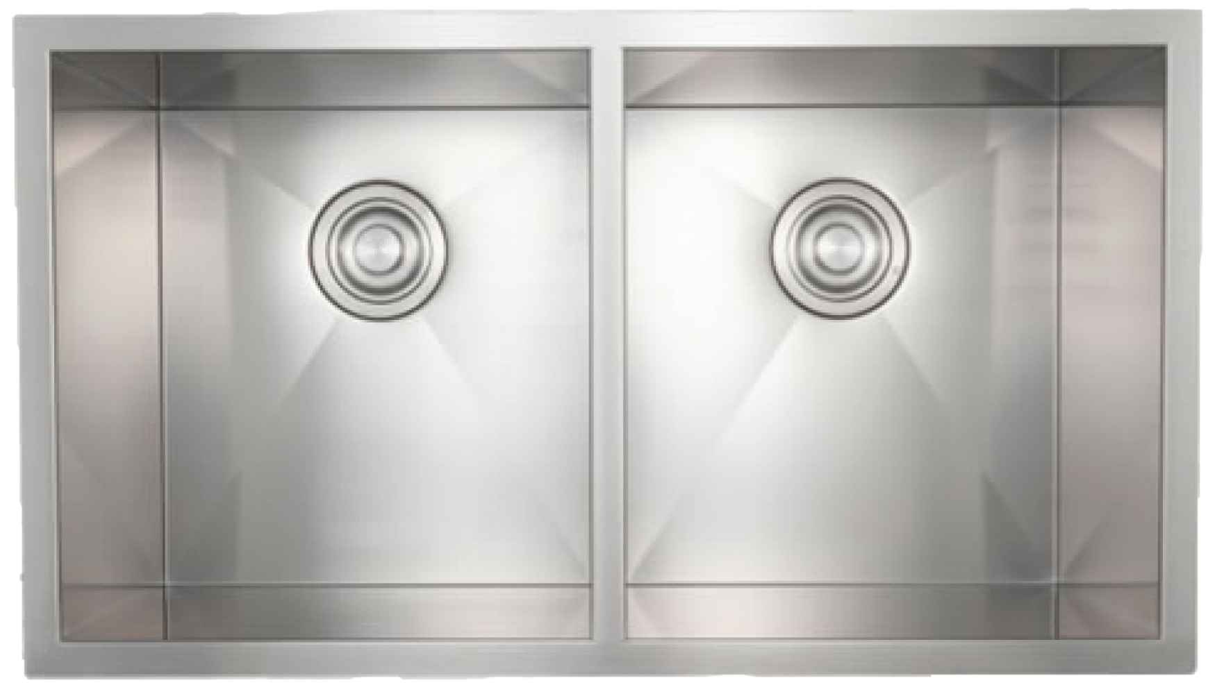32-in. W CSA Approved Stainless Steel Kitchen Sink With 2 Bowl And 18 Gauge