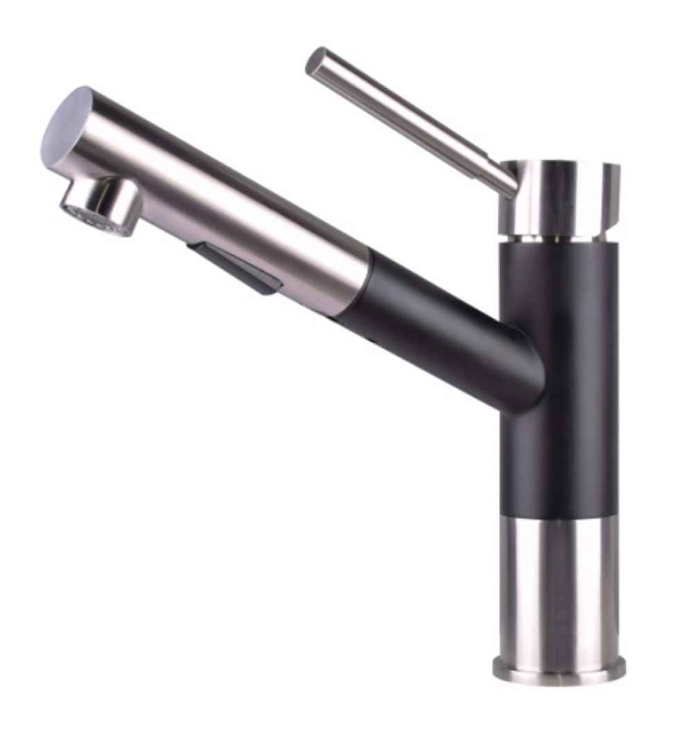 1 Hole  Stainless Steel Kitchen Sink Faucet Stainless Steel Stainless Steel
