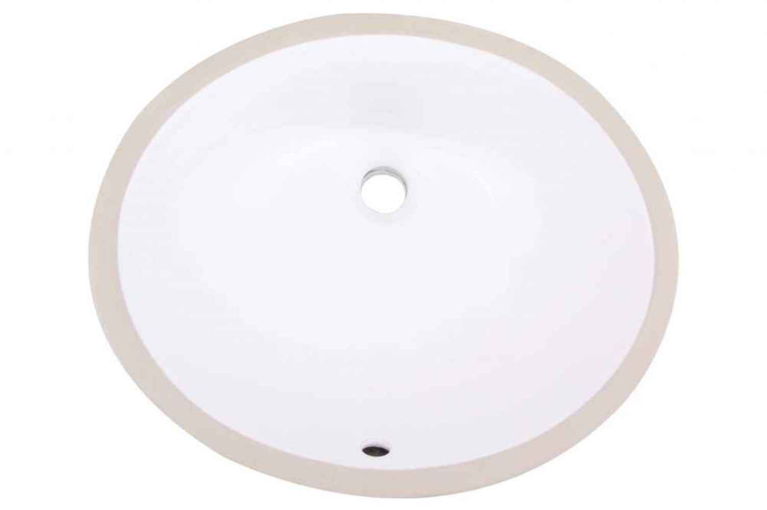 19.375-in. x 15.75-in. Ceramic Bathroom Undermount Sink In White CUPC