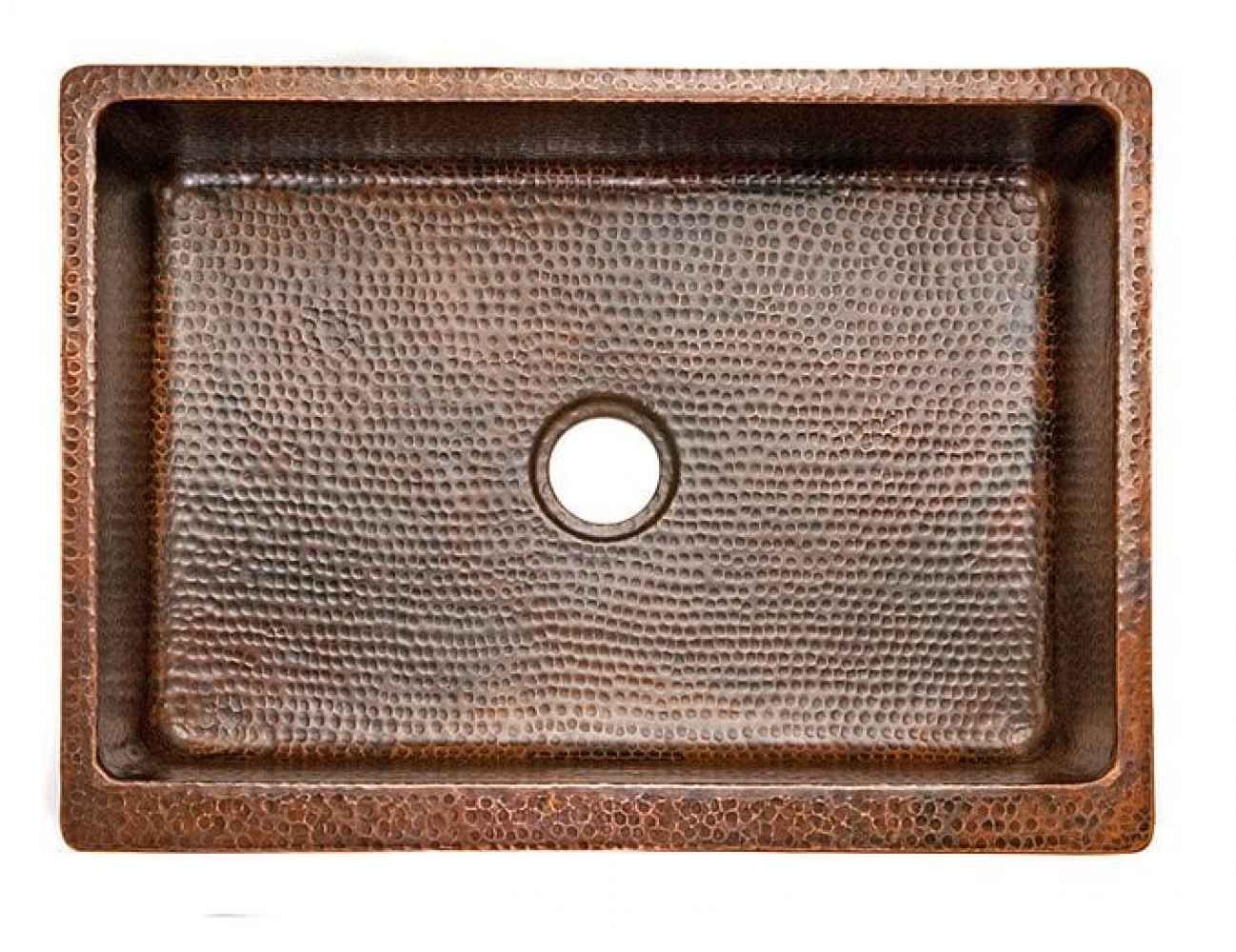 27-in. W Copper Kitchen Sink With 1 Bowl And 16 Gauge