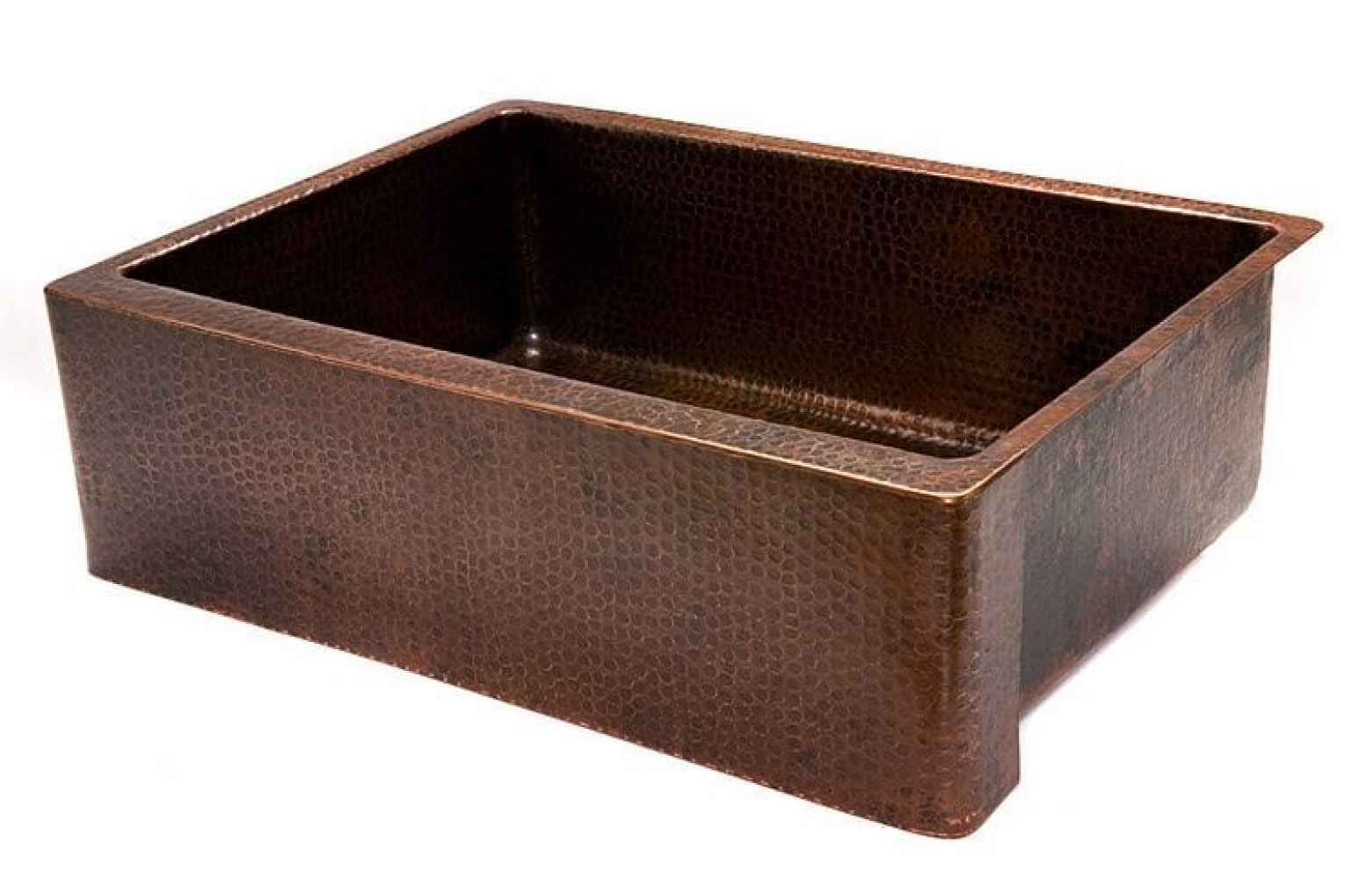30-in. W Copper Kitchen Sink With 1 Bowl And 16 Gauge