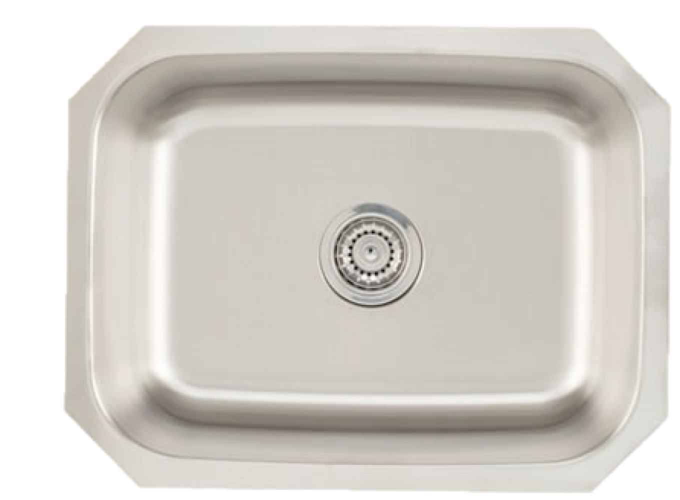 27-in. W CSA Approved Stainless Steel Kitchen Sink With 1 Bowl And 18 Gauge