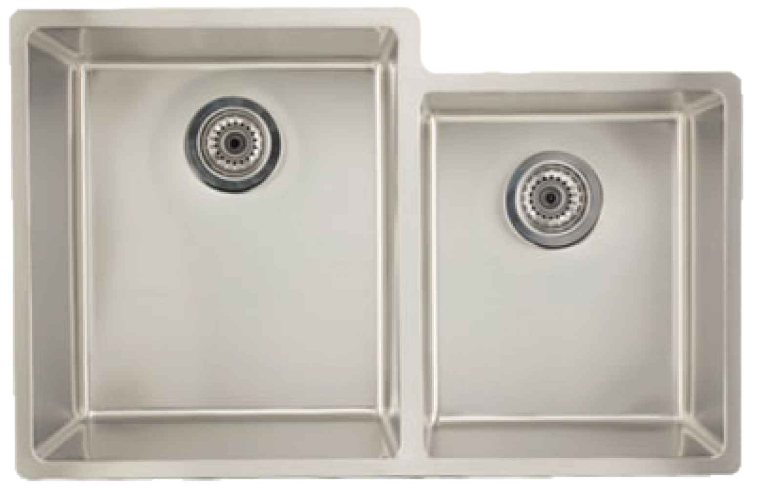 31.5-in. W Stainless Steel Kitchen Sink With 2 Bowl And 18 Gauge
