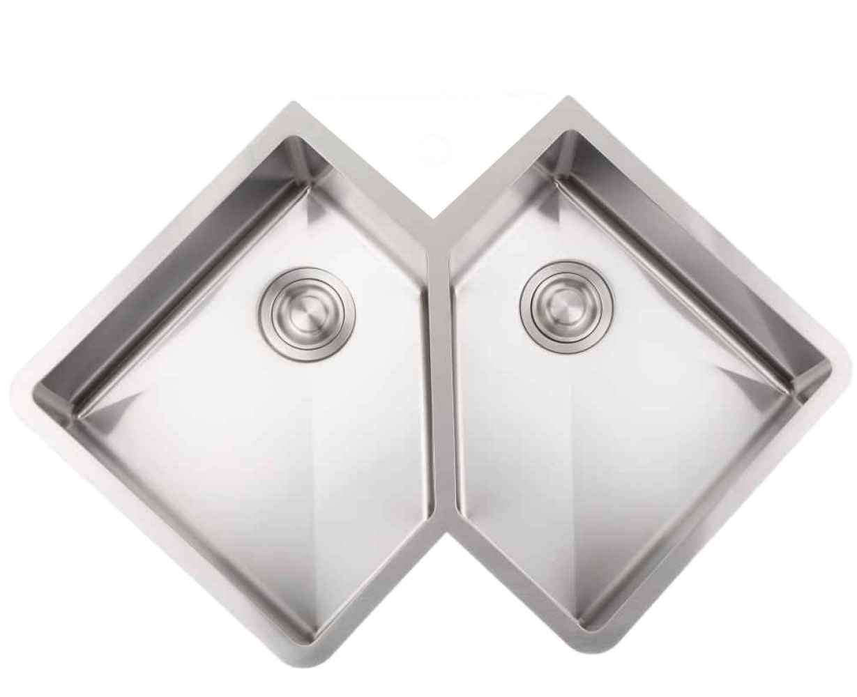 36.375-in. W CSA Approved Stainless Steel Kitchen Sink With 2 Bowl And 16 Gauge