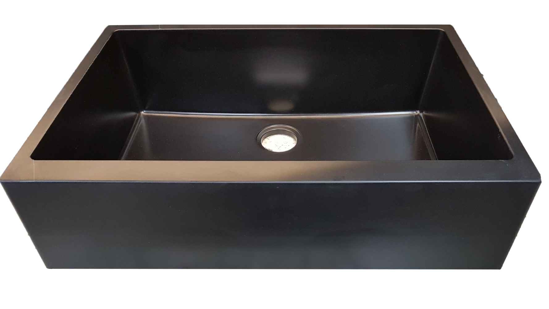 30-in. W CSA Approved Black Granite Composite Kitchen Sink With 1 Bowl