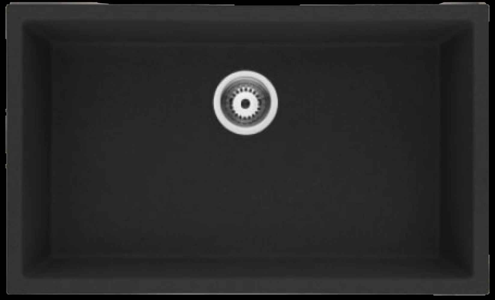 32-in. W CSA Approved Black Granite Composite Kitchen Sink With 1 Bowl