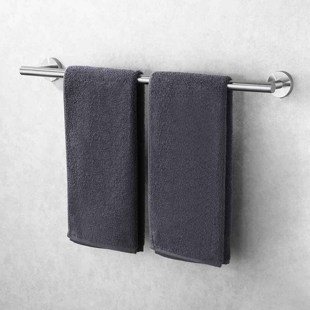 24 in. x  2.5 in. x  1.5 in.  Brushed Stainless Steel Towel Bar Stainless Steel