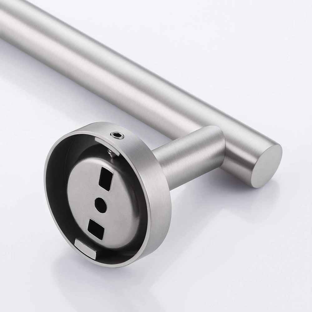24 in. x  2.5 in. x  1.5 in.  Brushed Stainless Steel Towel Bar Stainless Steel