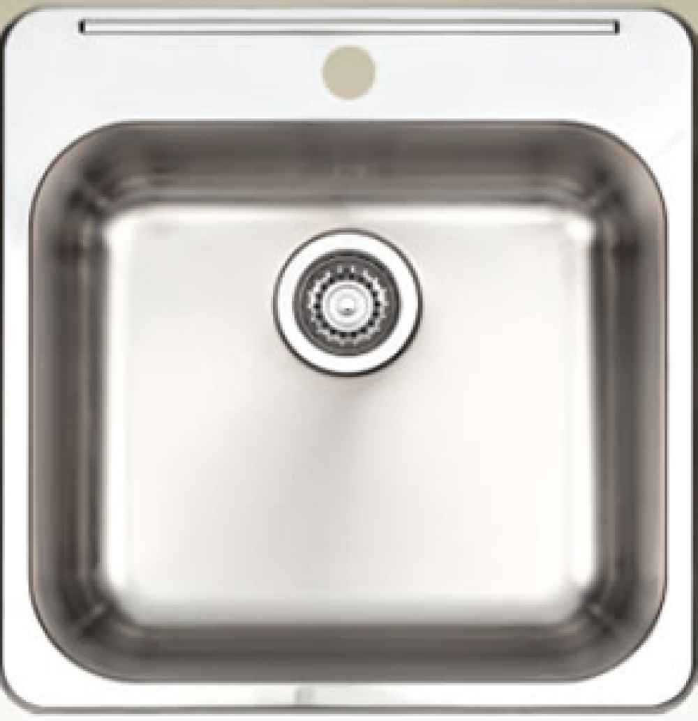20-in. W CSA Approved Stainless Steel Kitchen Sink With 1 Bowl And 18 Gauge