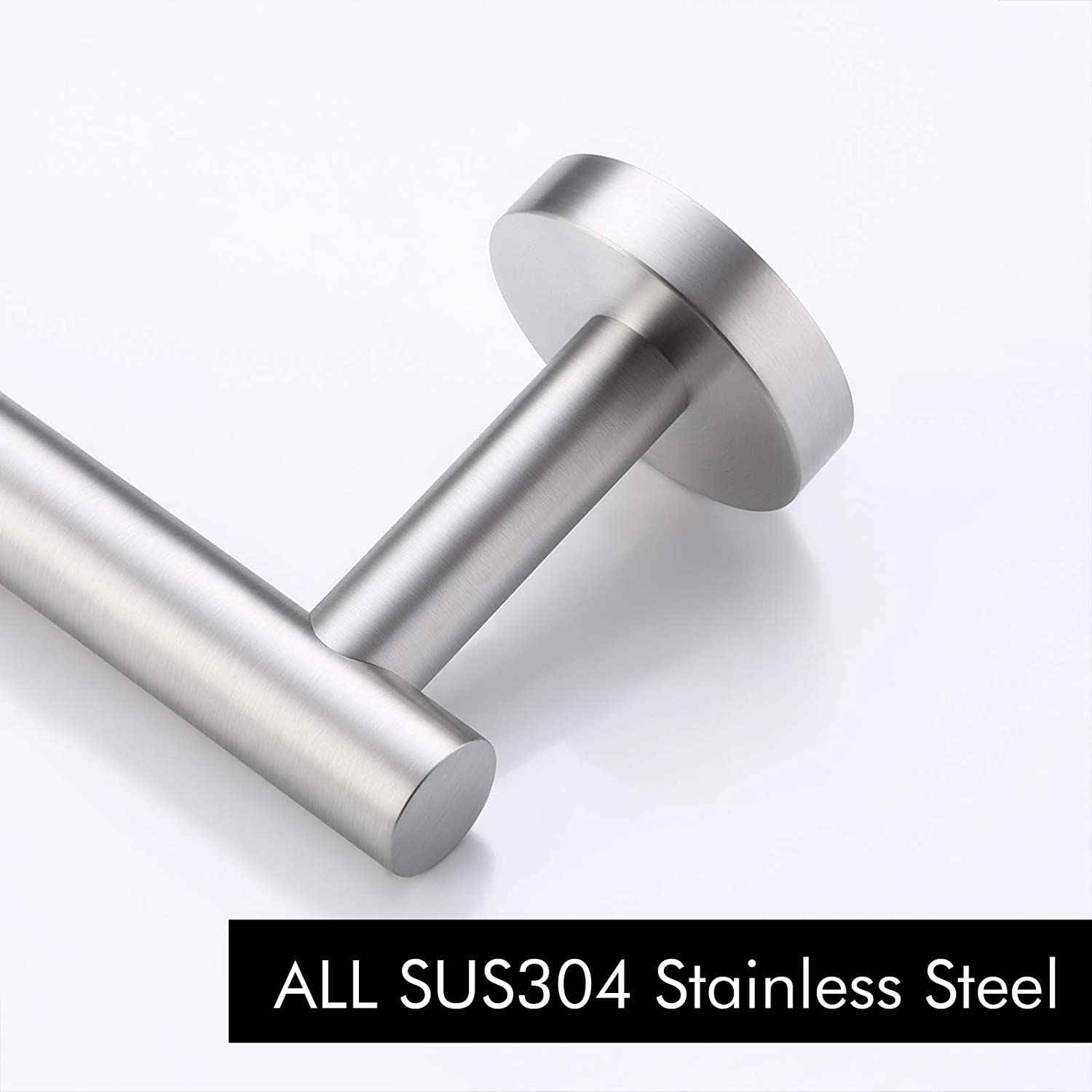 30 in. x  2.5 in. x  1.5 in.  Brushed Stainless Steel Towel Bar Stainless Steel